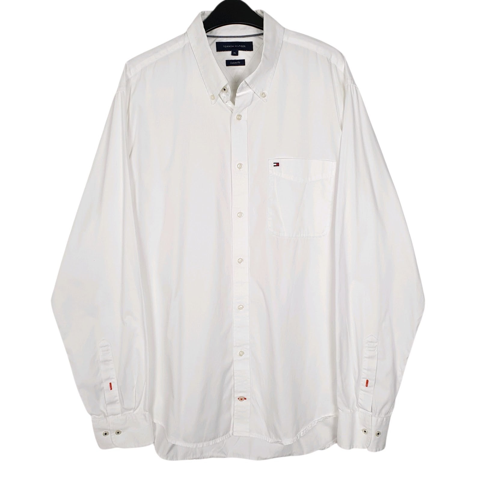 Mens White Tommy Hilfiger  Long Sleeve Shirt