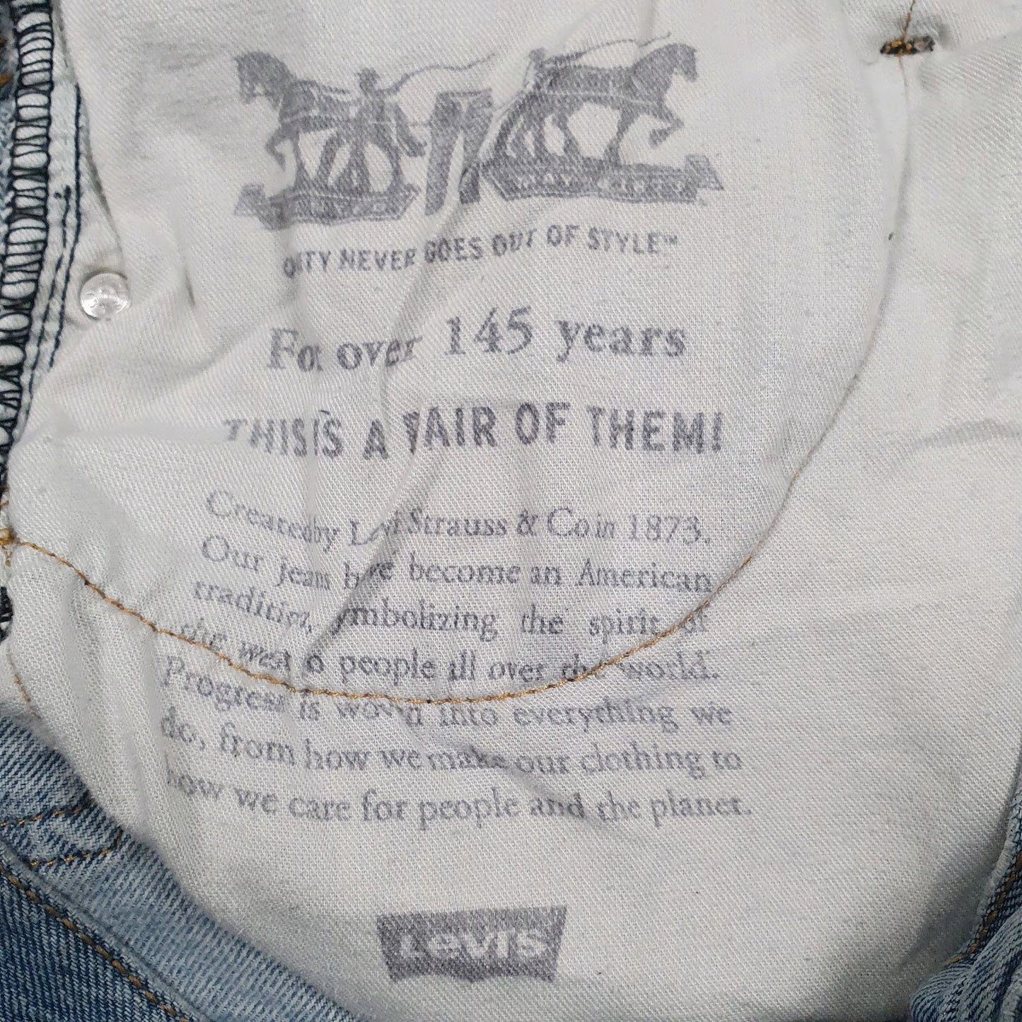Mens Blue Levis Distressed  Jeans