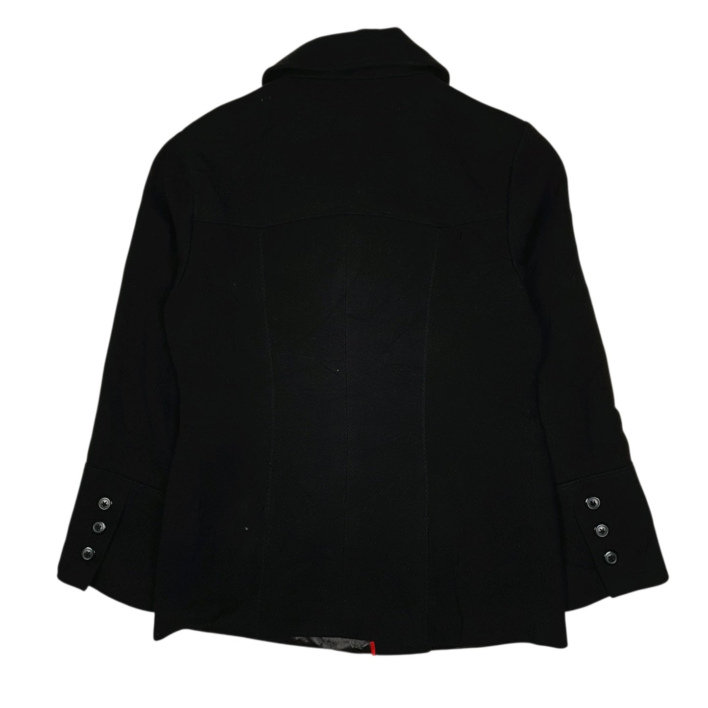 Womens Black Levis Duffle Pea Coat  Coat