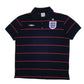 Mens Navy Umbro England Football Short Sleeve Polo Shirt