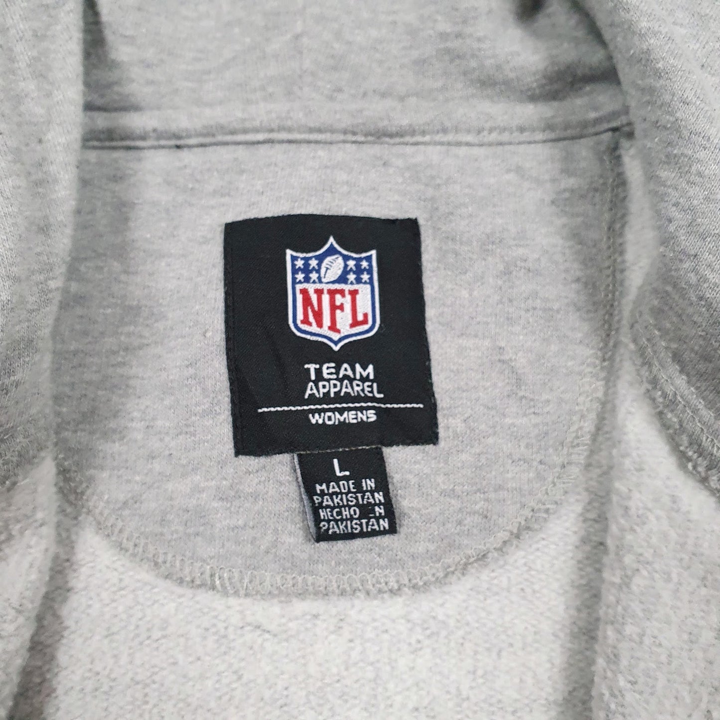 Womens Grey NFL Super Bowl Patriots Vs Seahawks Full Zip Jumper