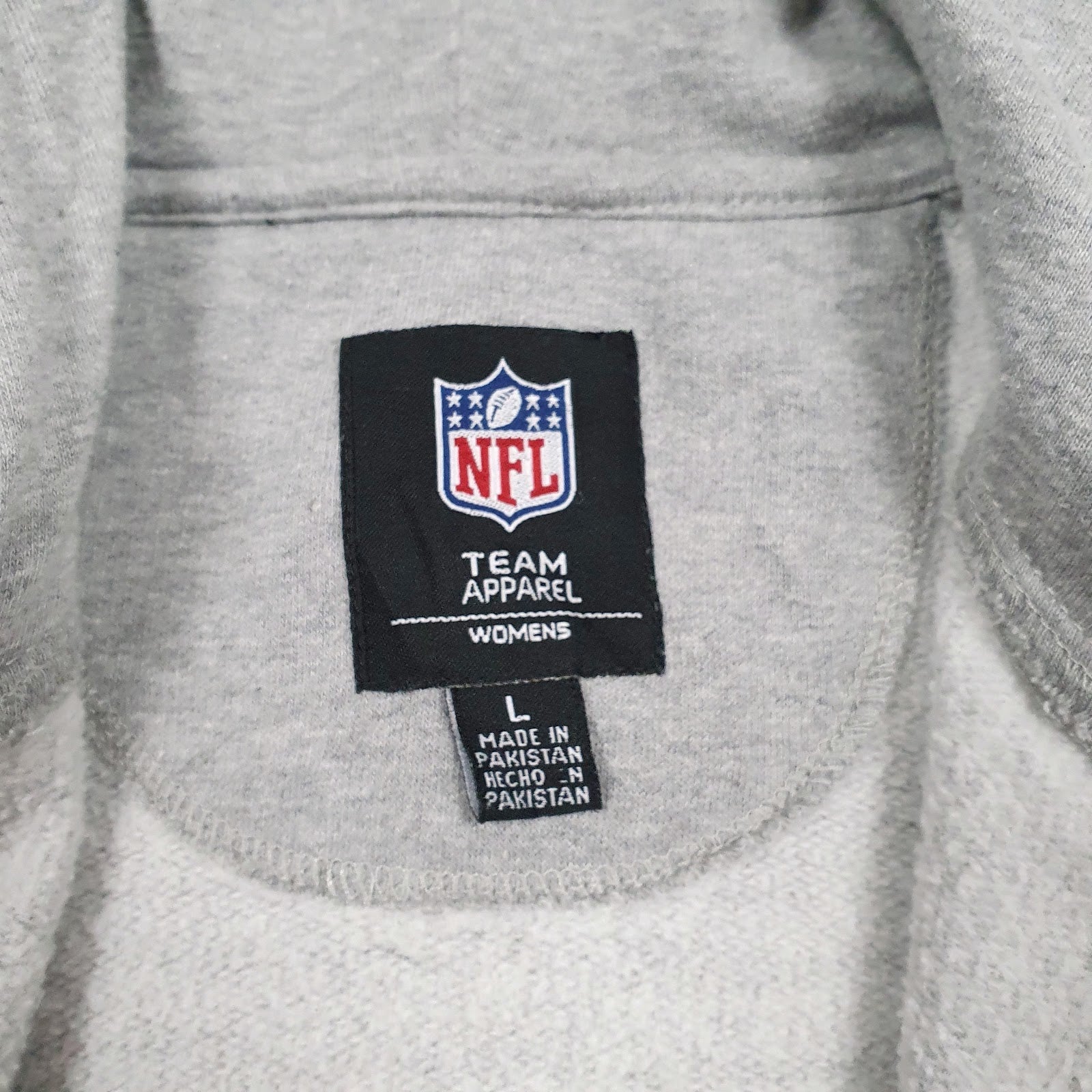 Womens Grey NFL Super Bowl Patriots Vs Seahawks Full Zip Jumper