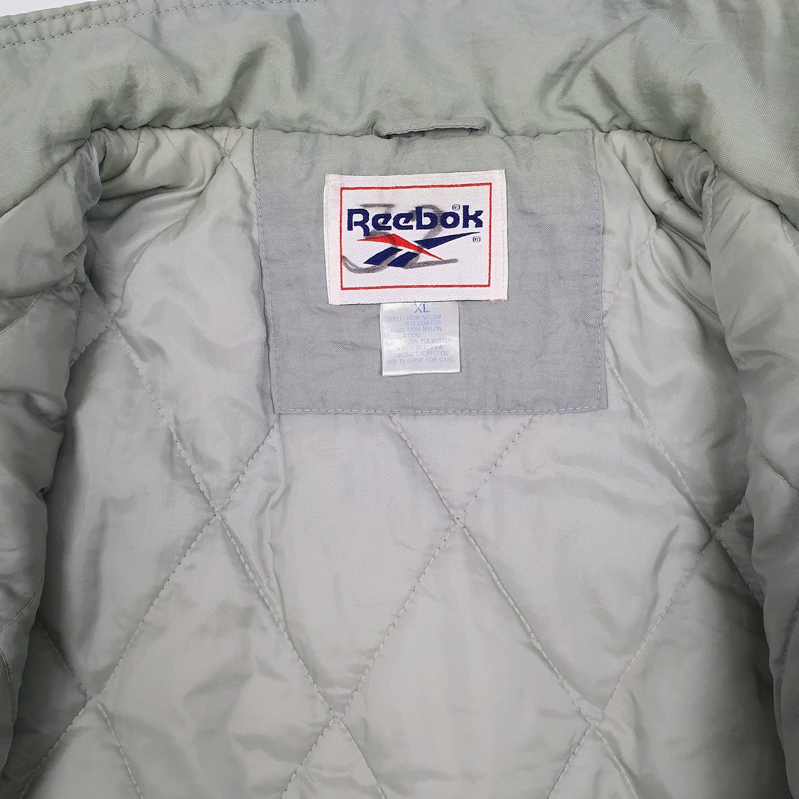 Mens Black Reebok Vintage 90s Windbreaker  Coat
