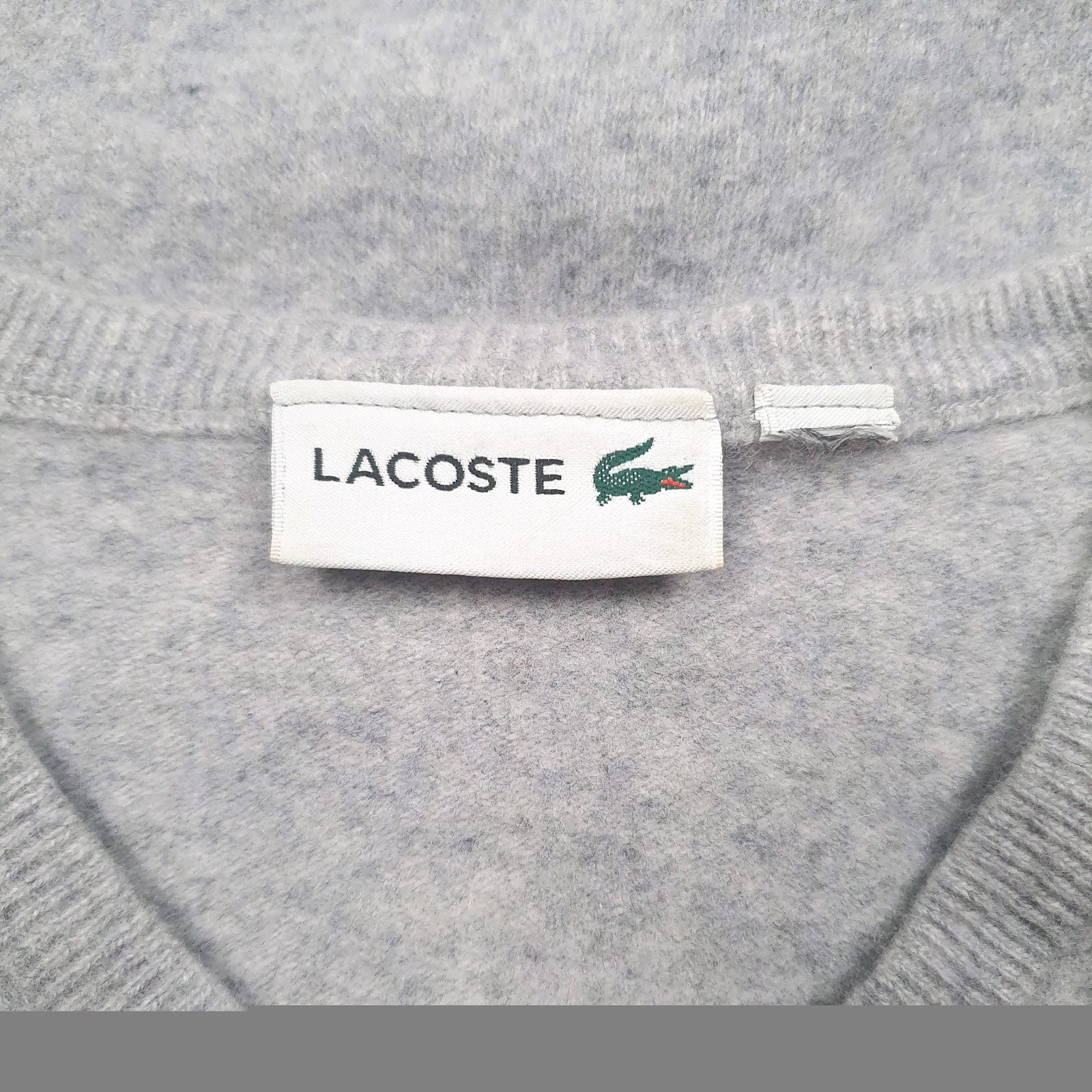 Womens Grey Lacoste  Crewneck Jumper