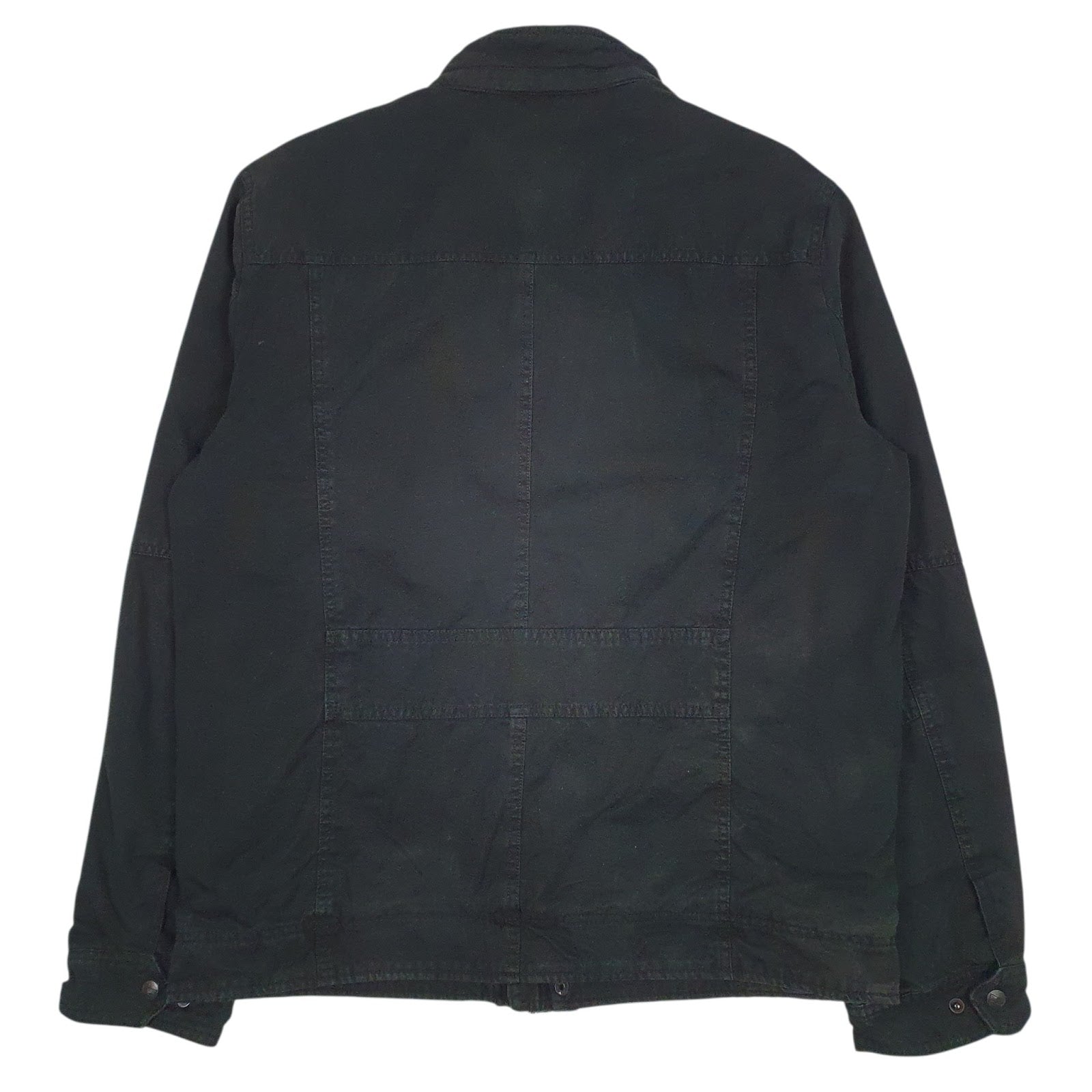 Mens Black Levis Sherpa Lined Military  Coat