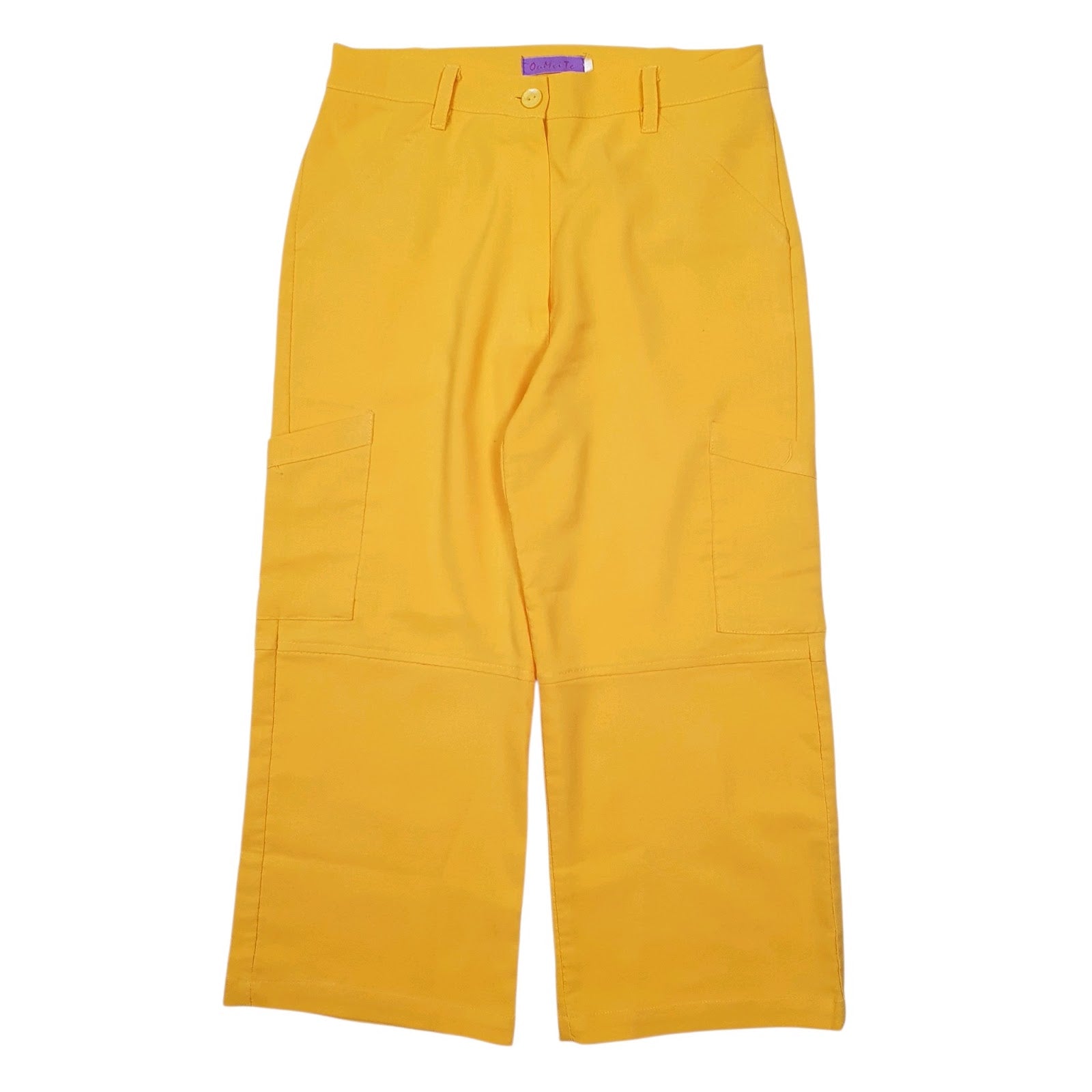 Womens Yellow Ou Mei Te 3/4 lengths Chino Trousers