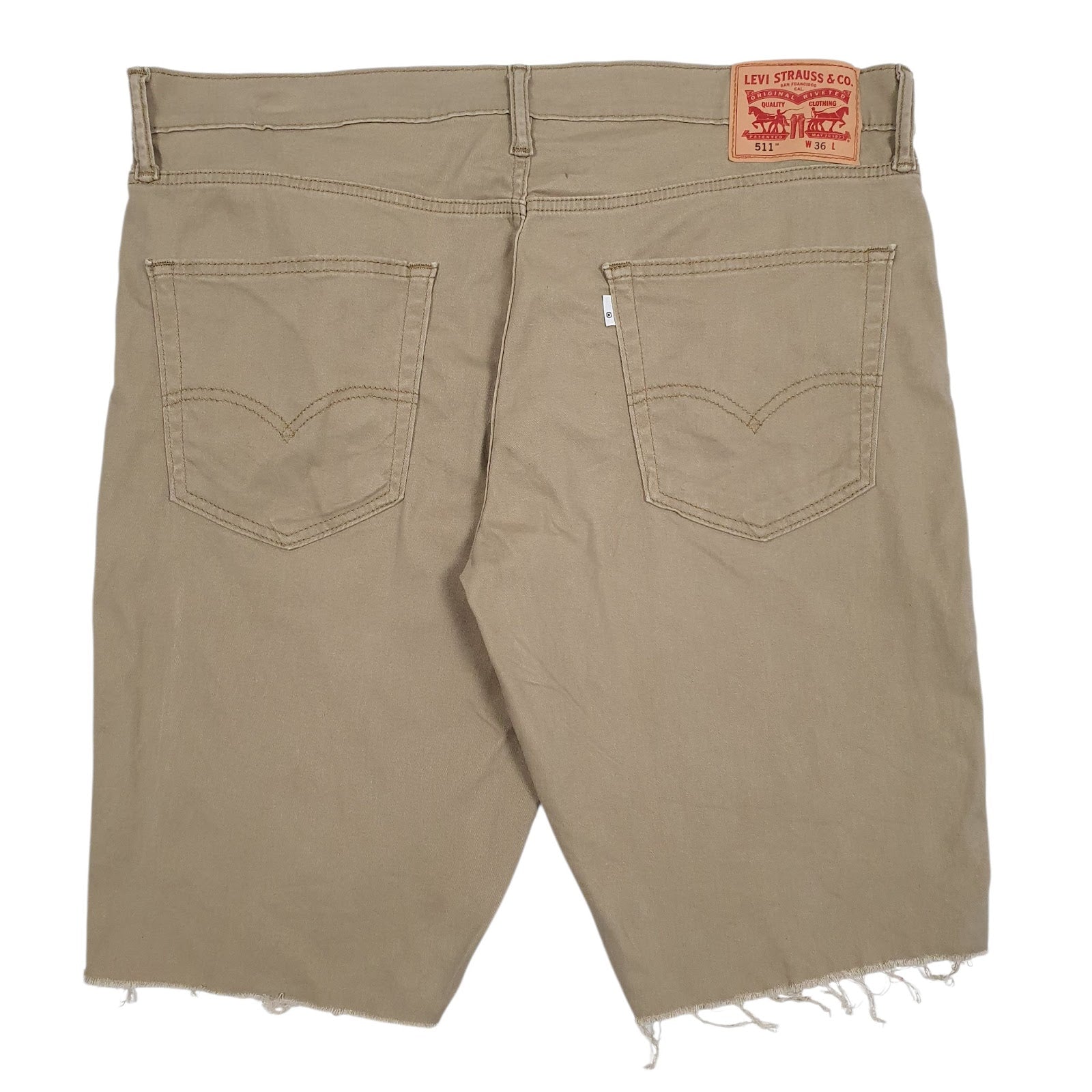 Mens Brown Levis 511 Hoodie Shorts