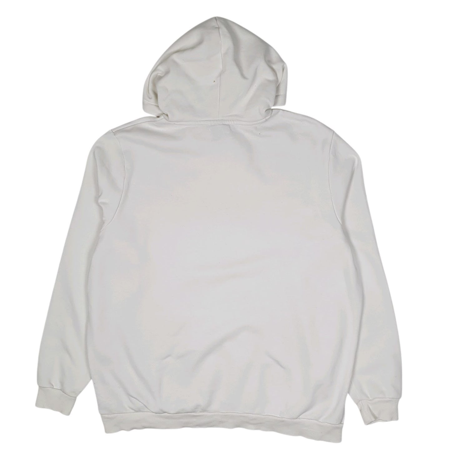 Mens White Puma  Hoodie Jumper