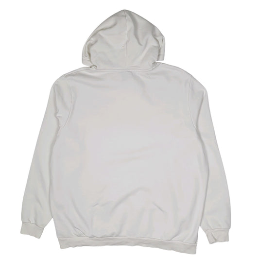 Mens White Puma  Hoodie Jumper