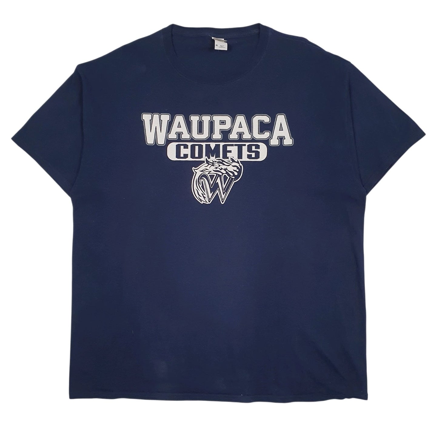 Mens Navy Fruit Of The Loom Waupaca Comets Short Sleeve T Shirt