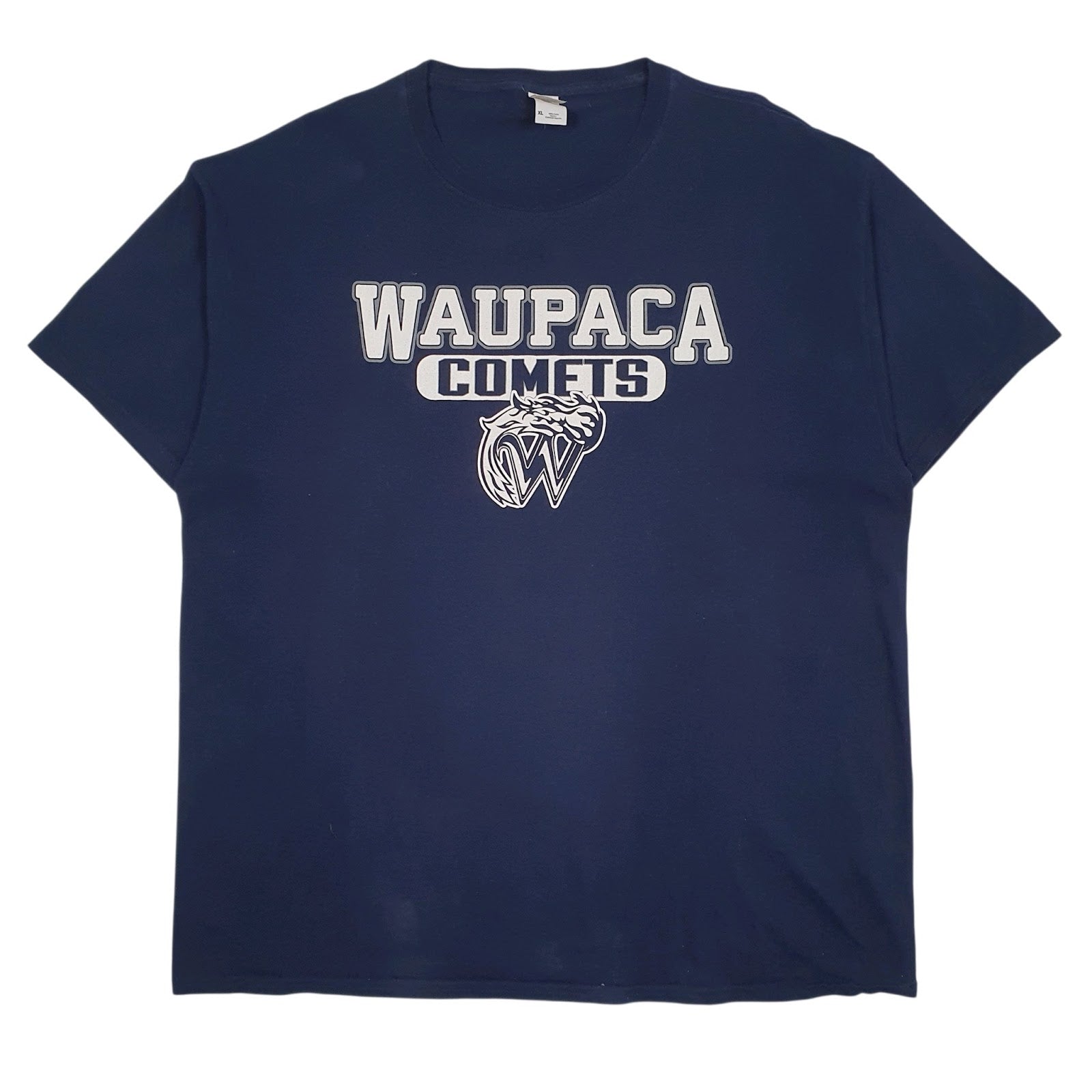 Mens Navy Fruit Of The Loom Waupaca Comets Short Sleeve T Shirt