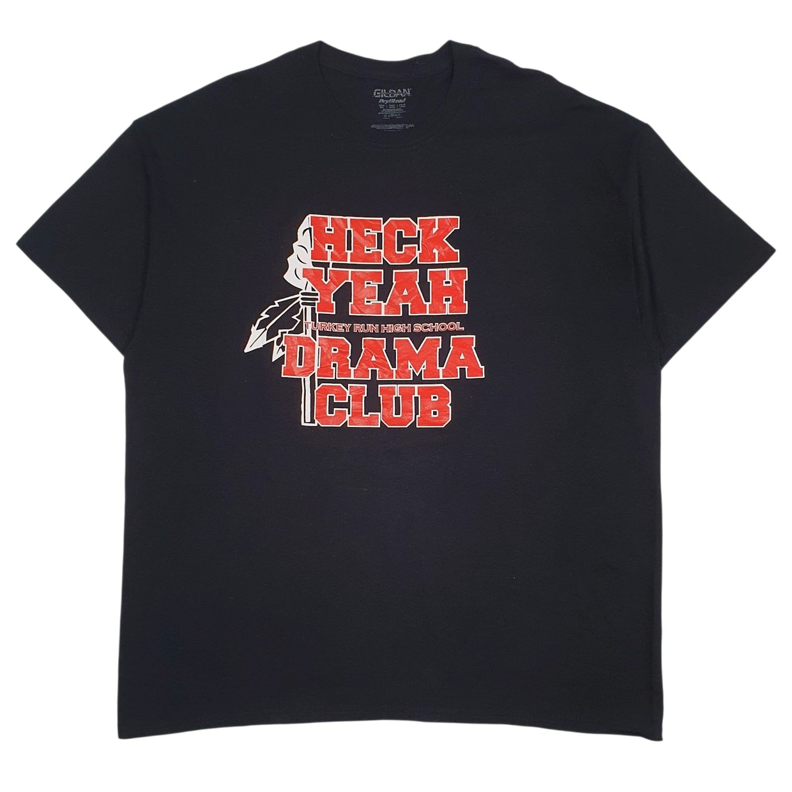 Mens Black Gildan  Short Sleeve T Shirt