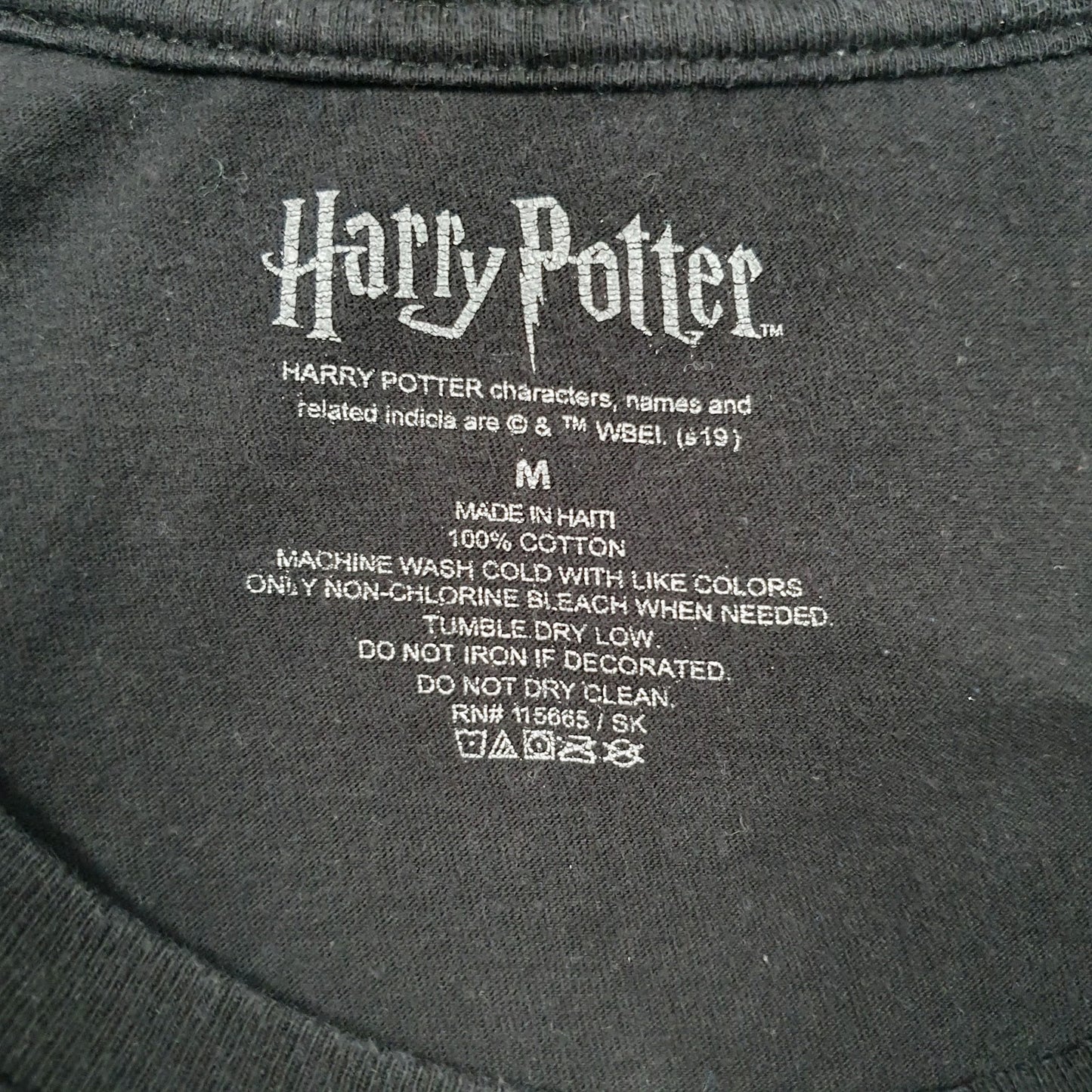 Mens Black Harry Potter Hufflepuff  T Shirt