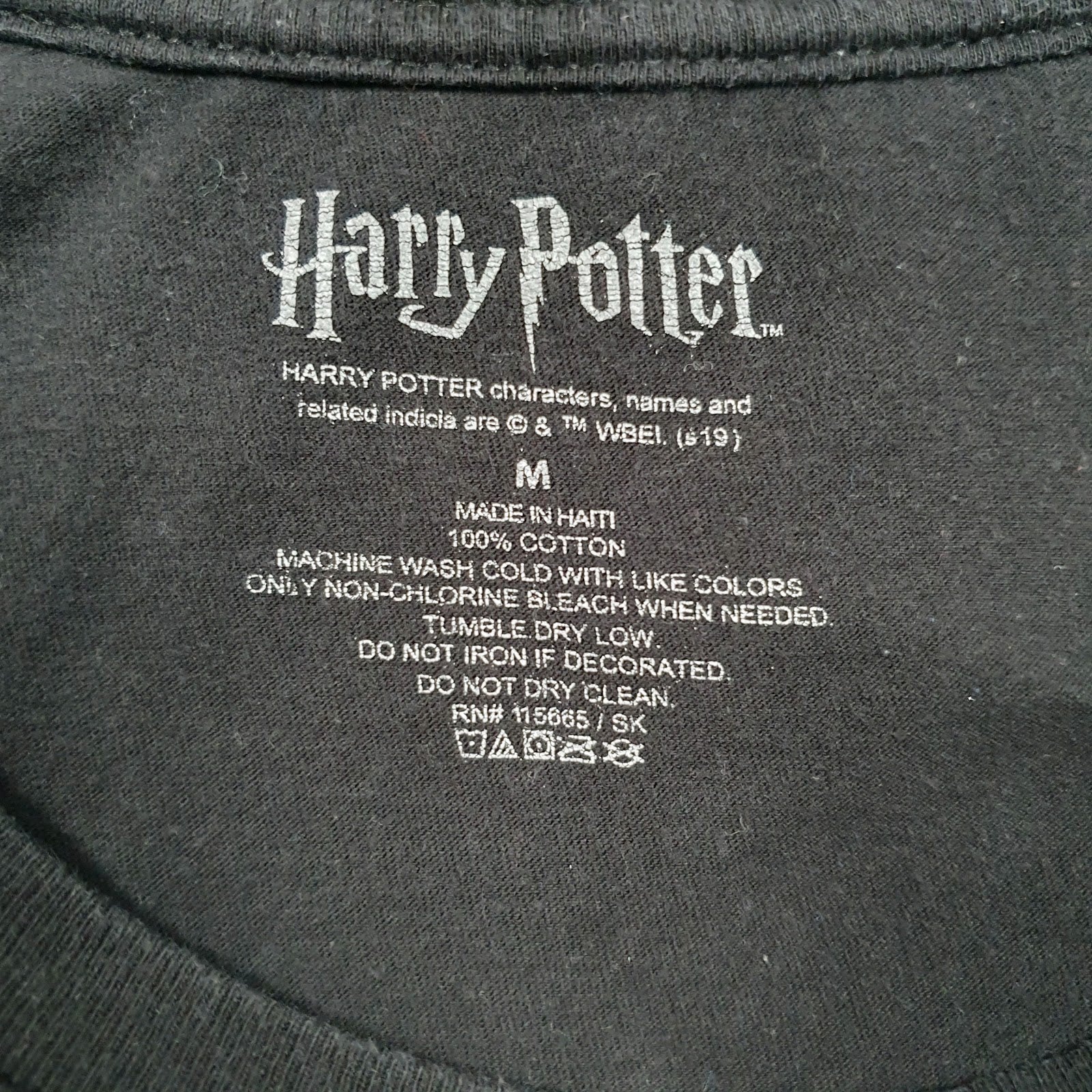Mens Black Harry Potter Hufflepuff  T Shirt