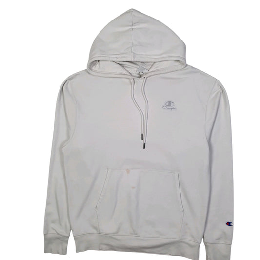 Mens White Champion  Hoodie Jumper