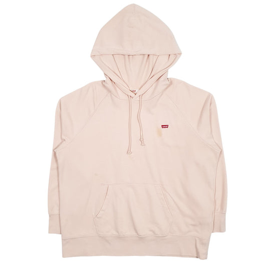 Mens Pink Levis  Hoodie Jumper