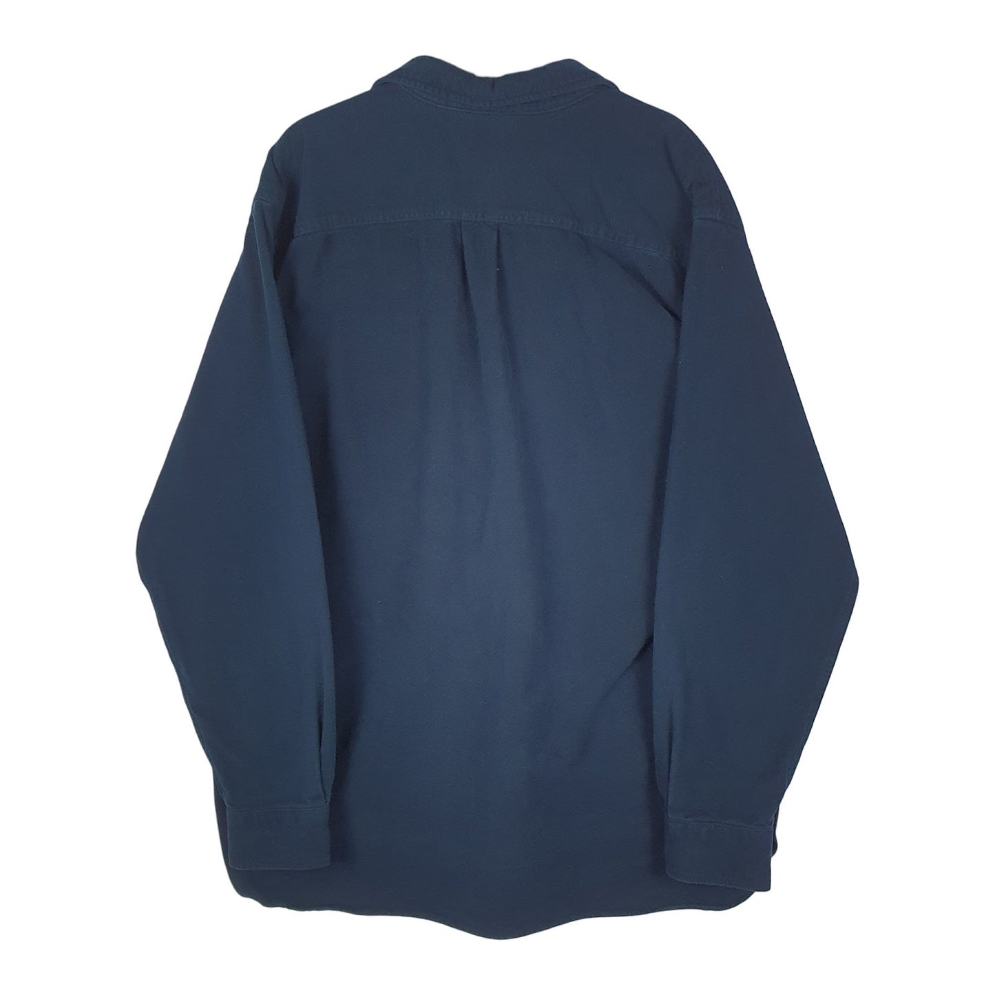 Mens Navy L.L.Bean Chamois  Shirt