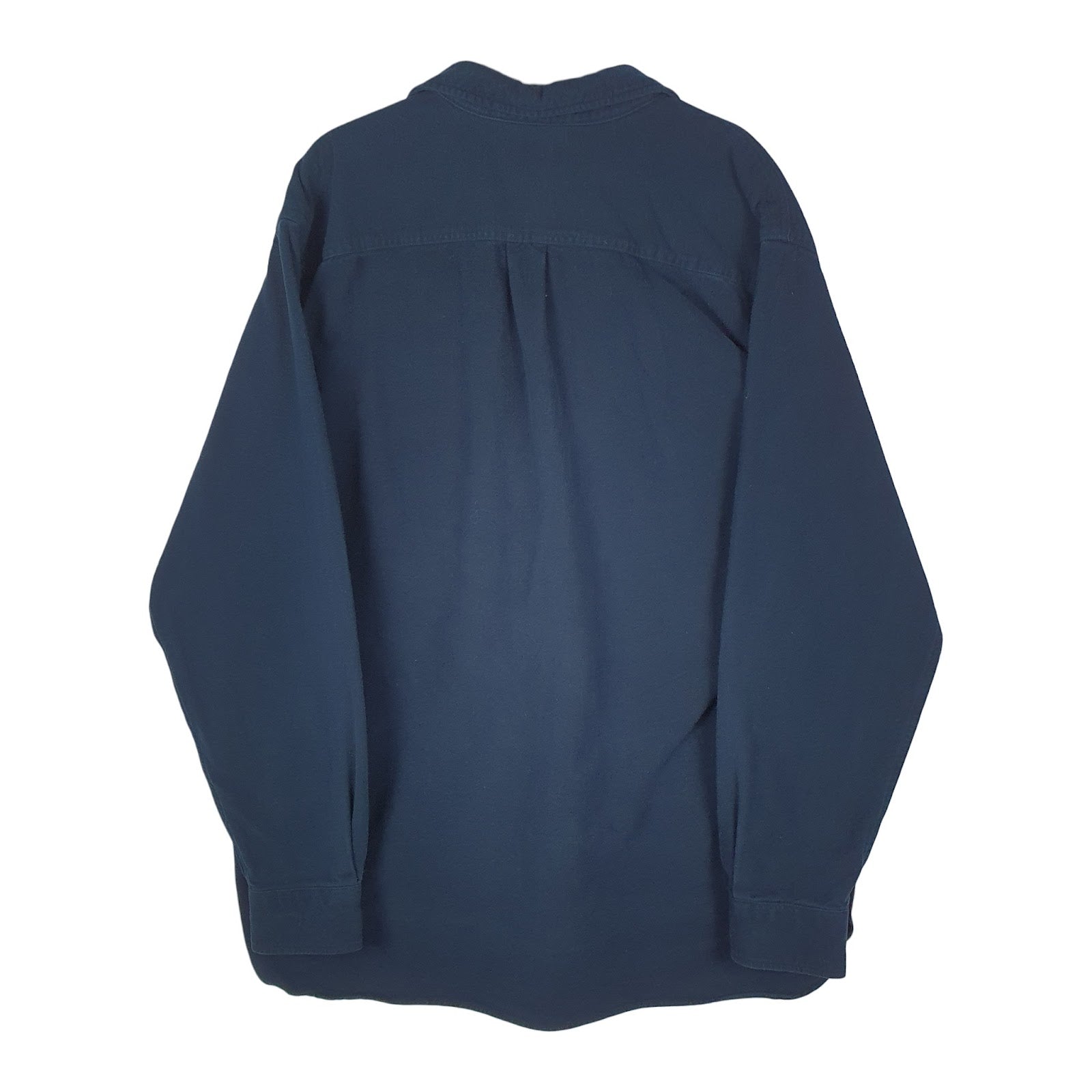 Mens Navy L.L.Bean Chamois  Shirt