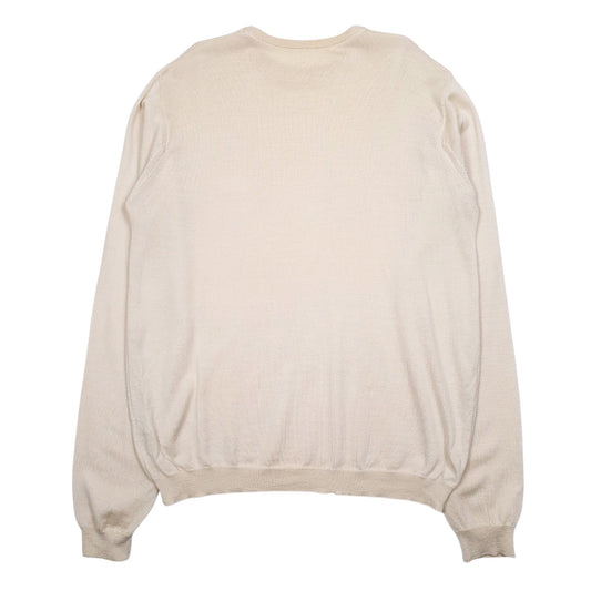 Mens Yellow Ferre Studio  Crewneck Jumper