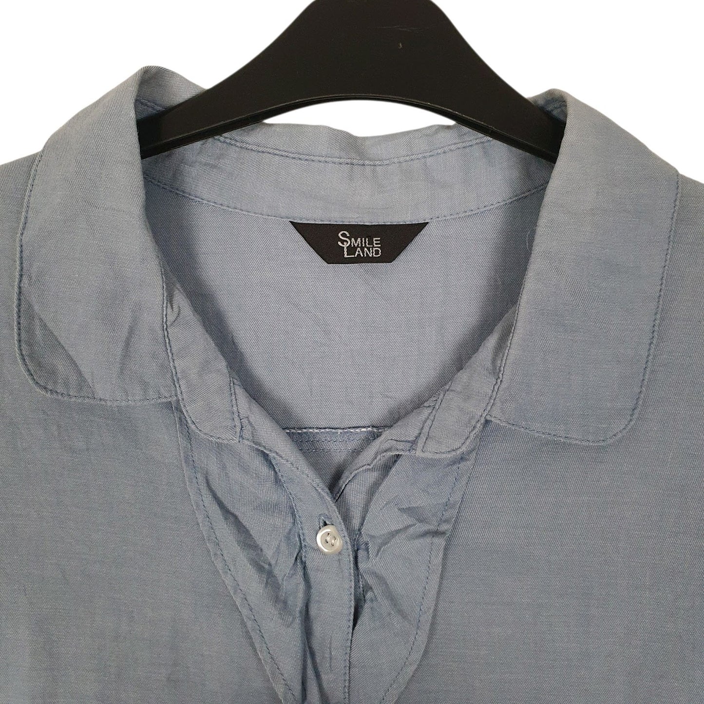 Womens Blue Smile Land   Shirt
