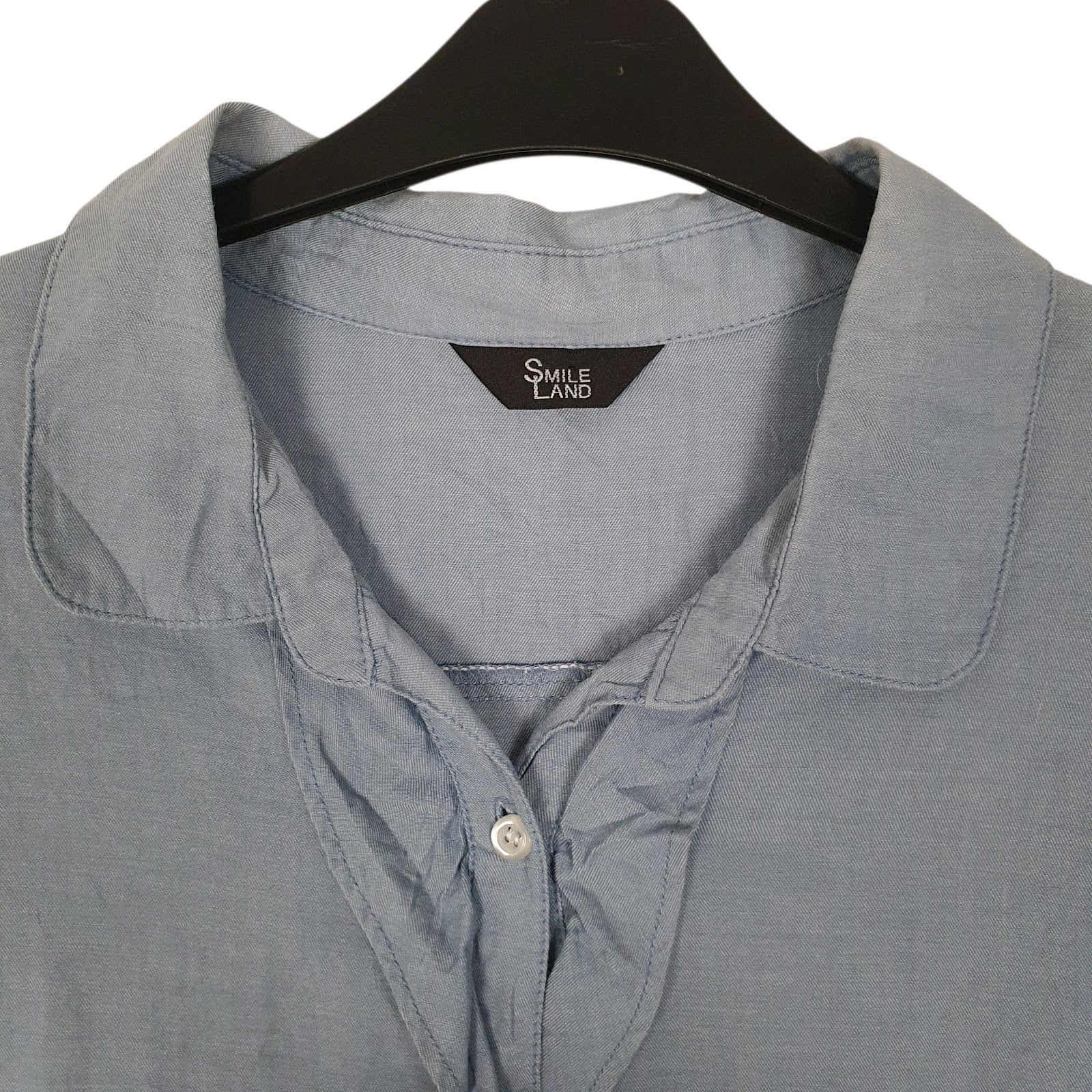 Womens Blue Smile Land   Shirt