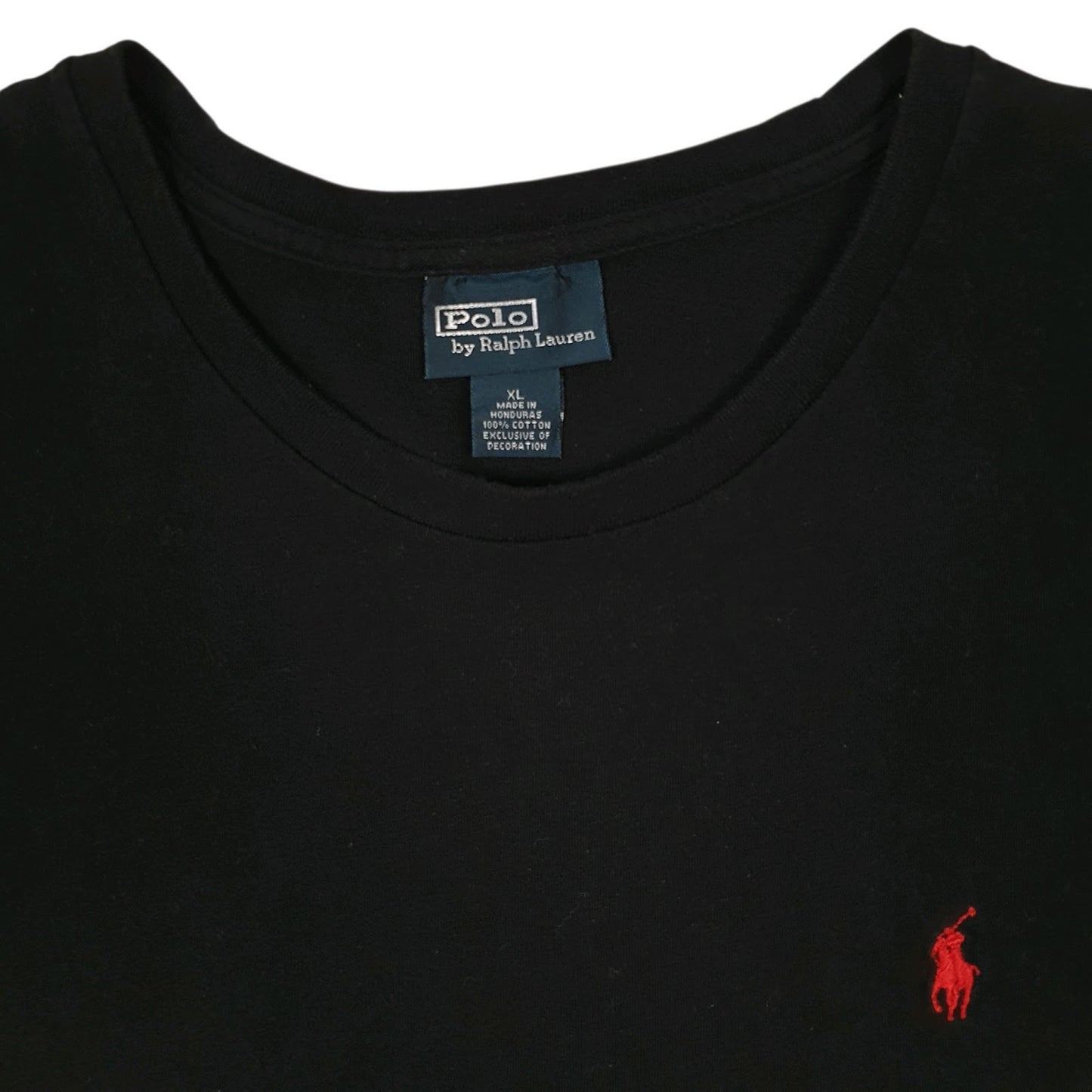 Mens Black Polo Ralph Lauren Vintage 00s  T Shirt