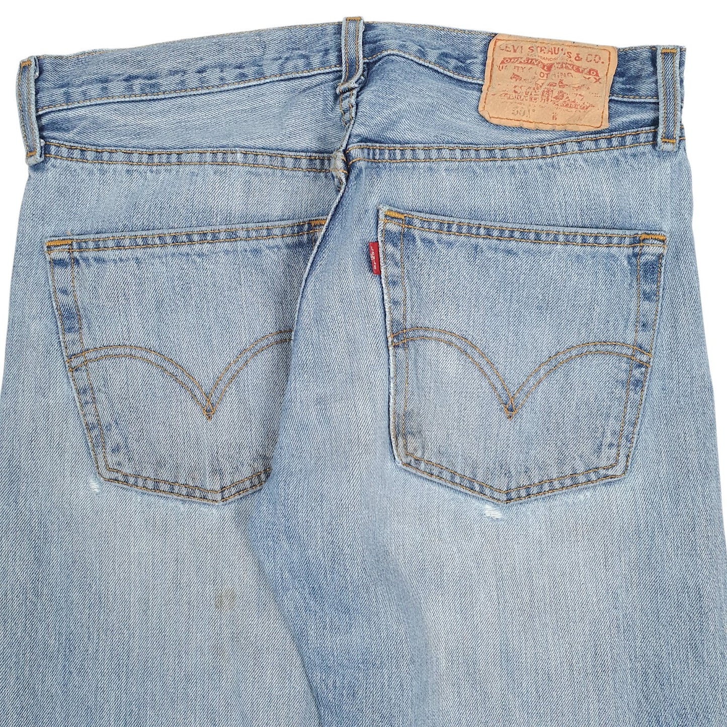Mens Blue Levis Vintage 00s Distress  Jeans