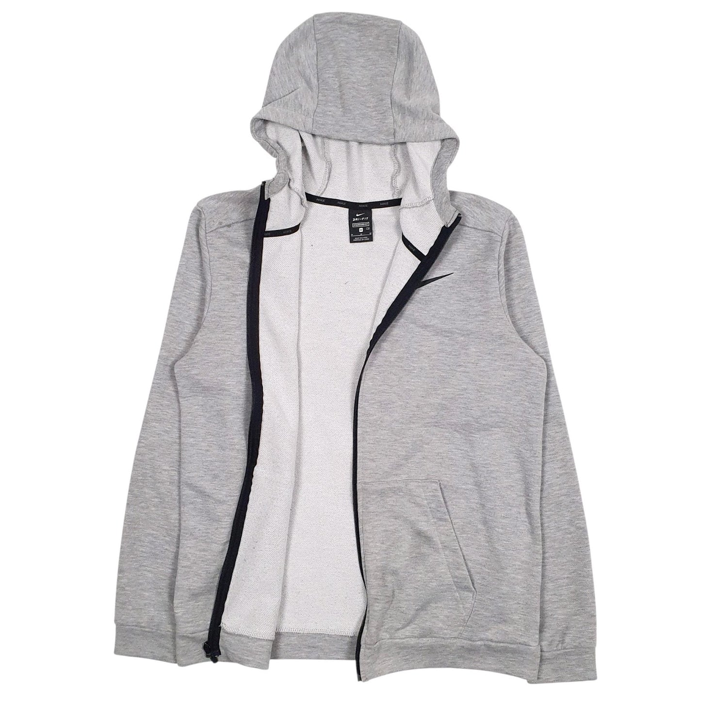 Mens Grey Nike Dri-Fit Hoodie Jumper