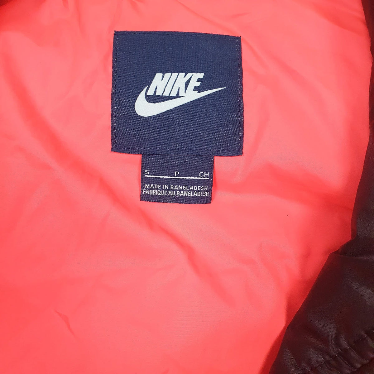 Mens Red Nike Puffer  Coat