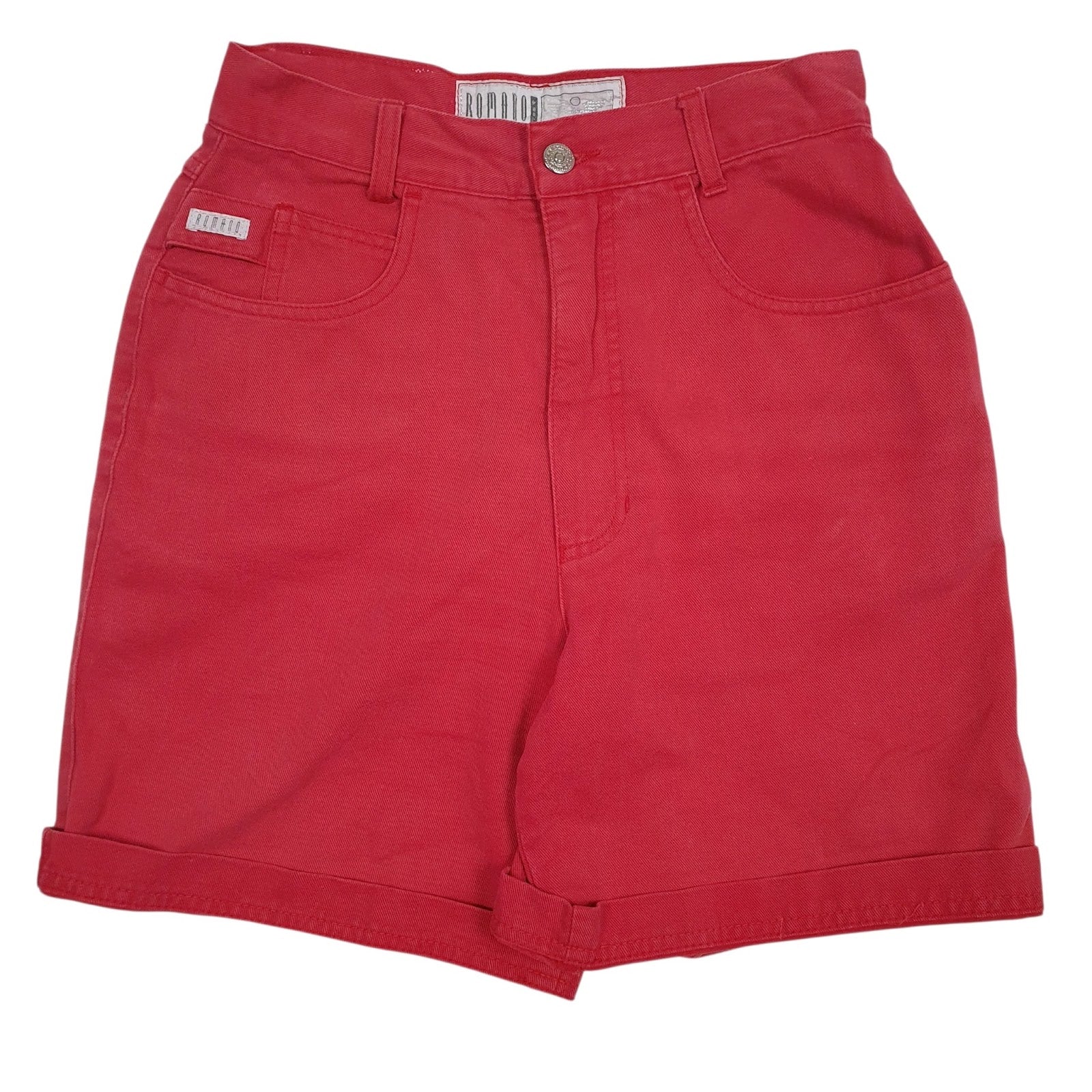 Womens Pink Romano  Denim Shorts