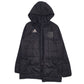 Mens Black Adidas  Cardigan Coat