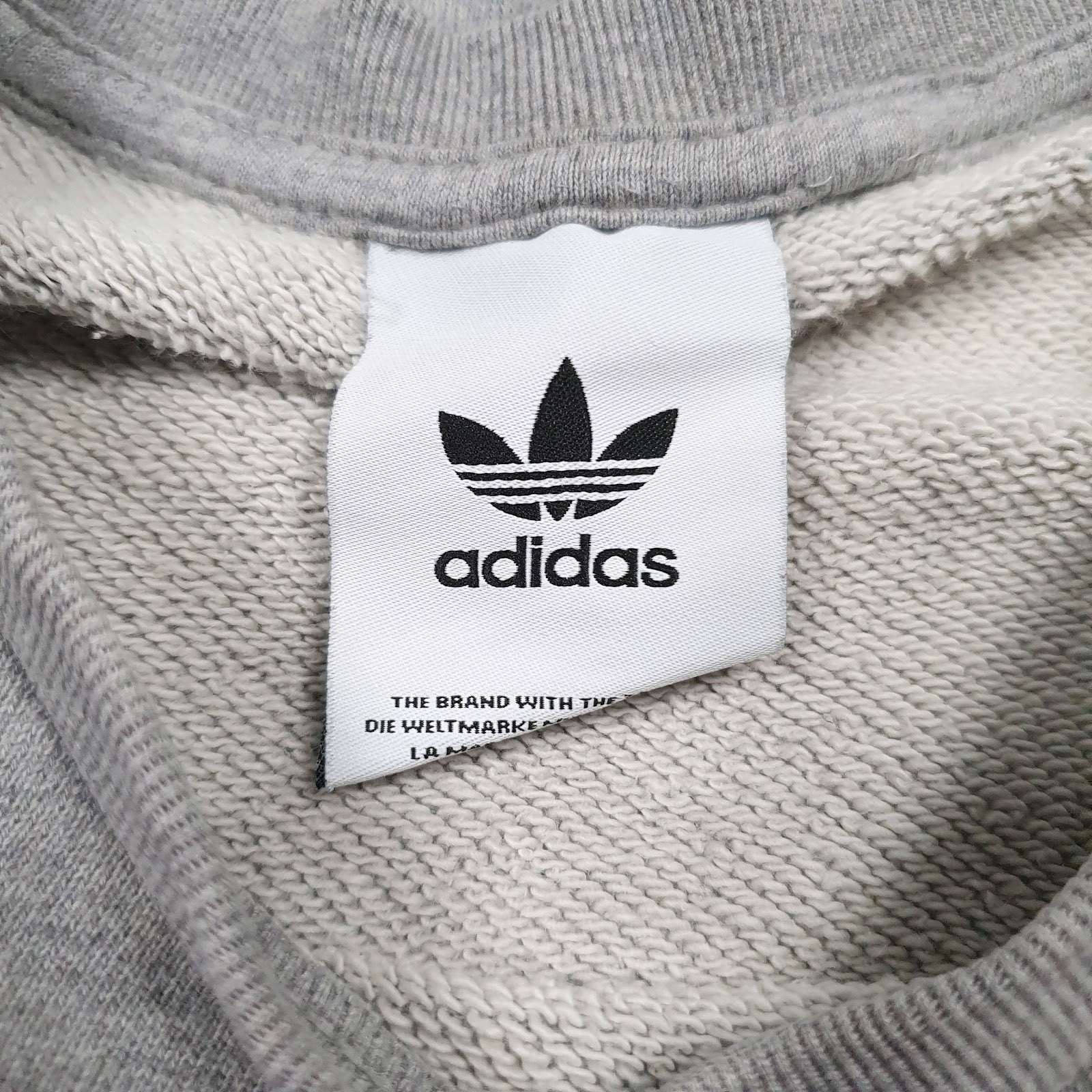 Mens Grey Adidas  Crewneck Jumper