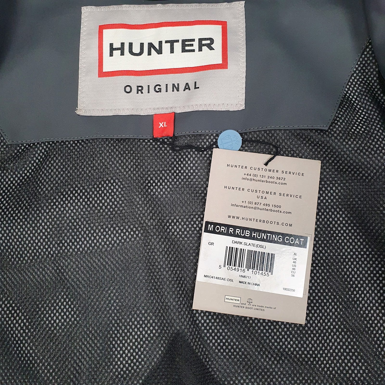 Mens Grey Hunter PVC Rain Coat  Coat