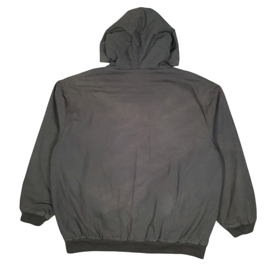 Mens Grey Lee Active Sherpa Lined Hoodie  Coat