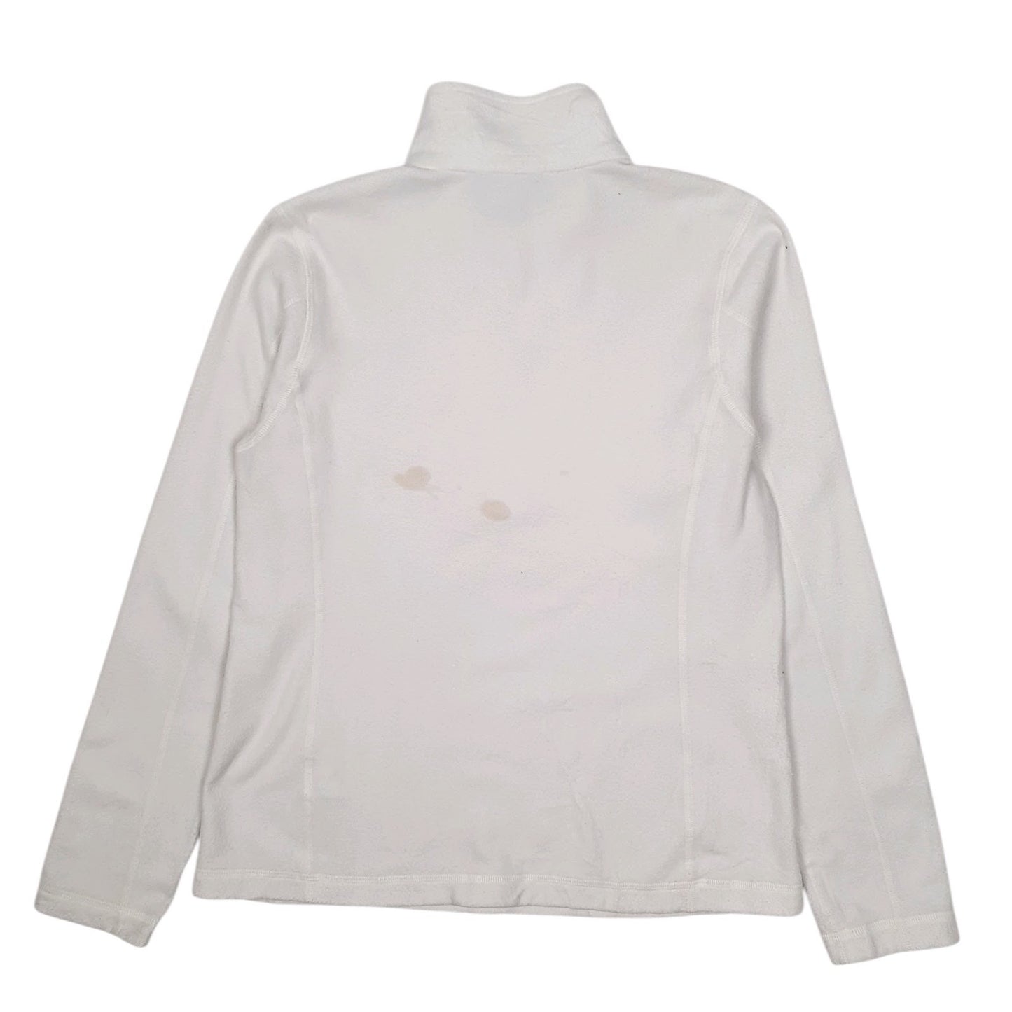 Womens White Patagonia Micro D Lightweight Quarter Zip Jumper