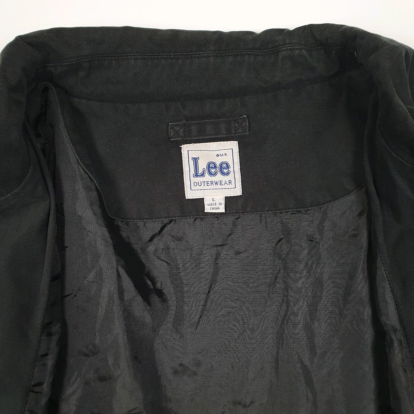 Mens Black Lee Bomber Windbreaker  Coat