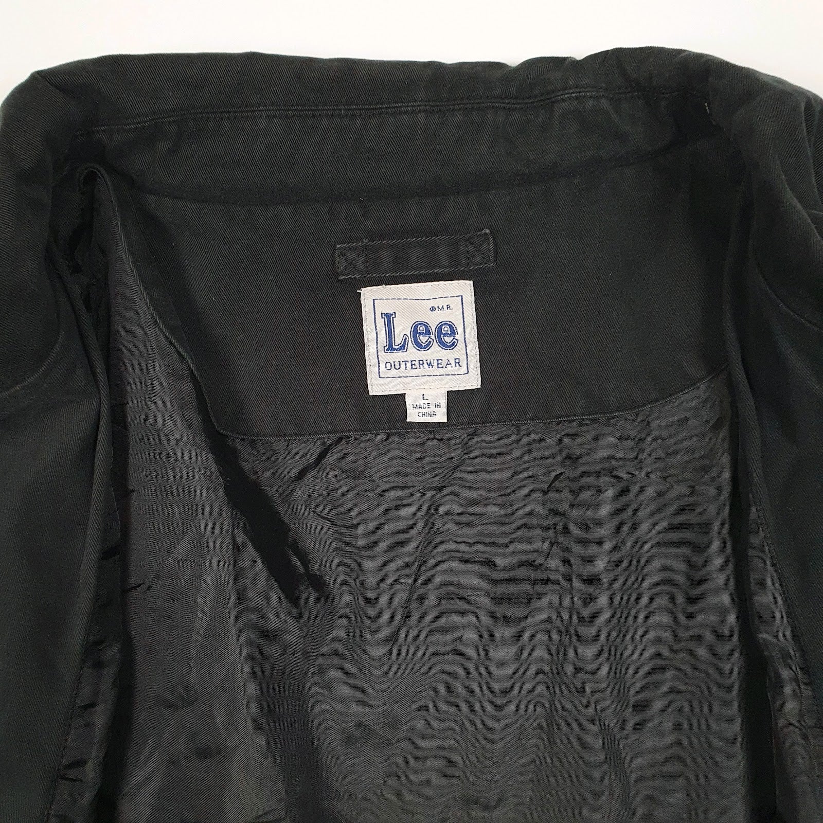 Mens Black Lee Bomber Windbreaker  Coat