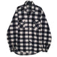 Mens Grey Mengyue Thick Flannel Long Sleeve Shirt