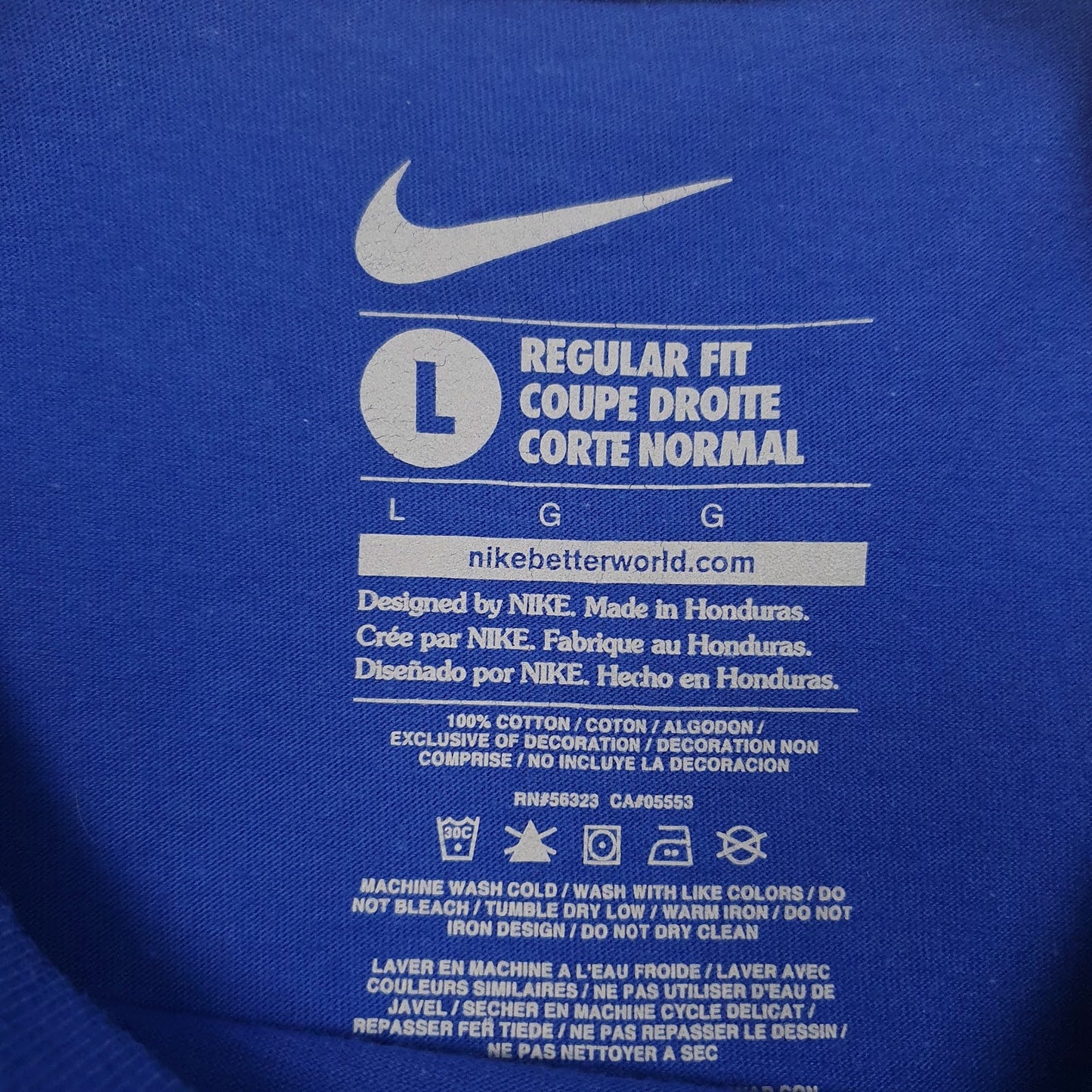 Mens Blue Nike   T Shirt