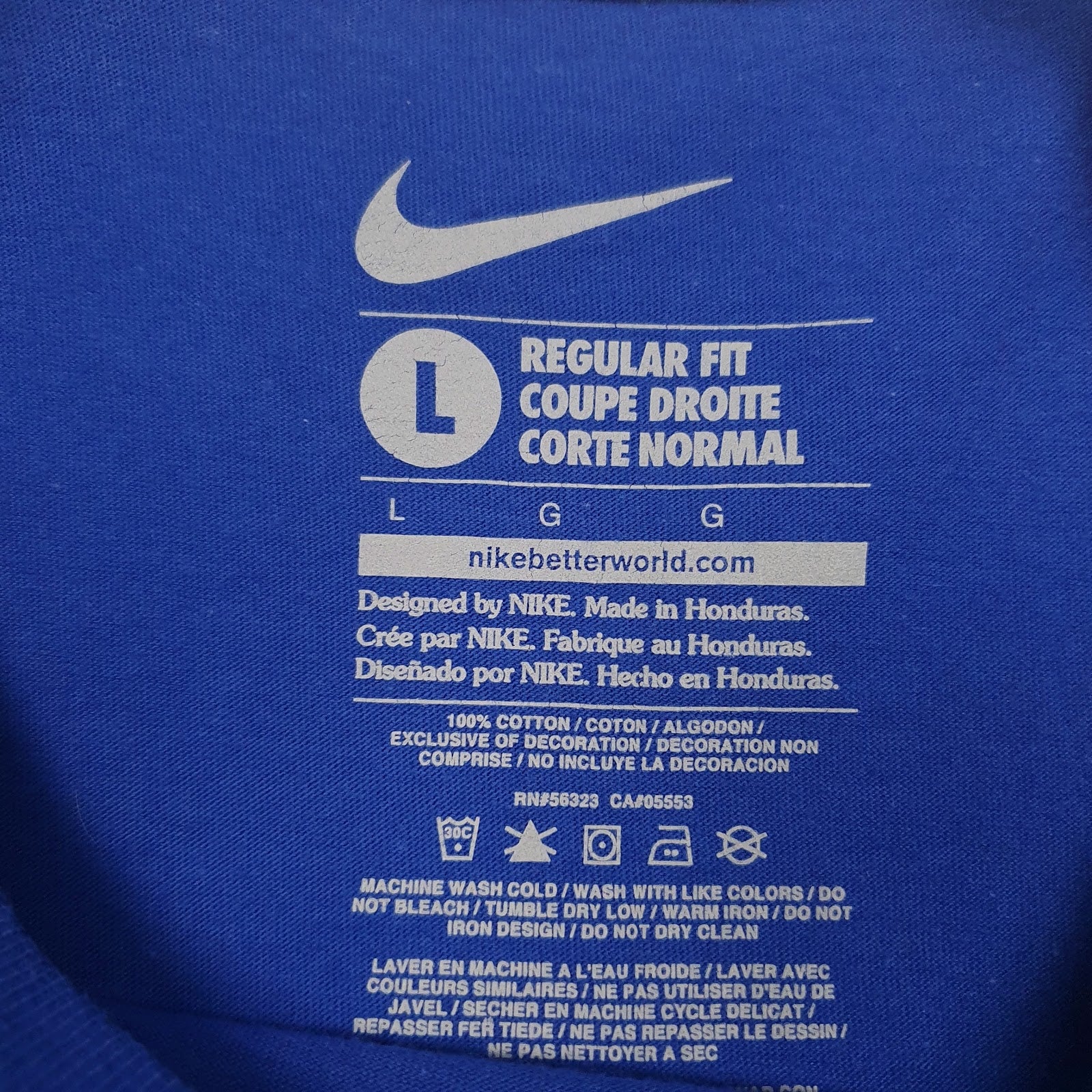 Mens Blue Nike   T Shirt