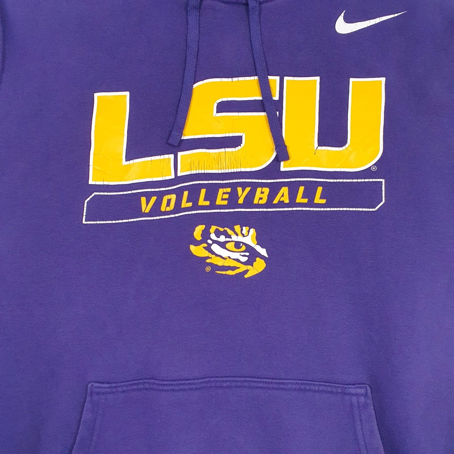 Mens Purple Nike LSU Volleyball Hoodie Jumper