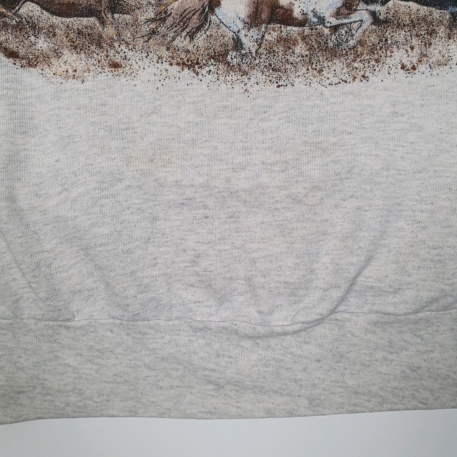 Mens Grey Sansegal Vintage 90s Nevada Lightweight Crewneck Jumper