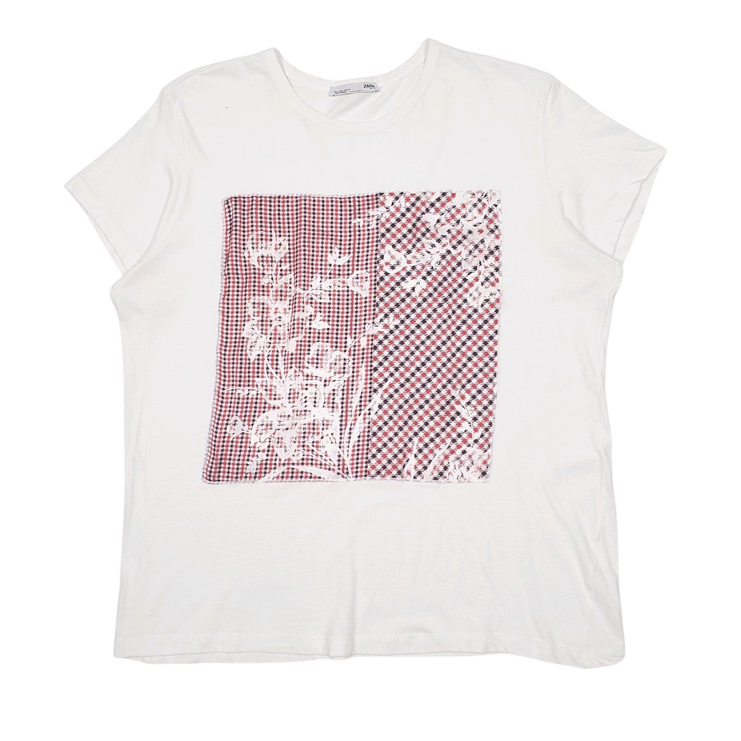 Mens White Zara  Short Sleeve T Shirt