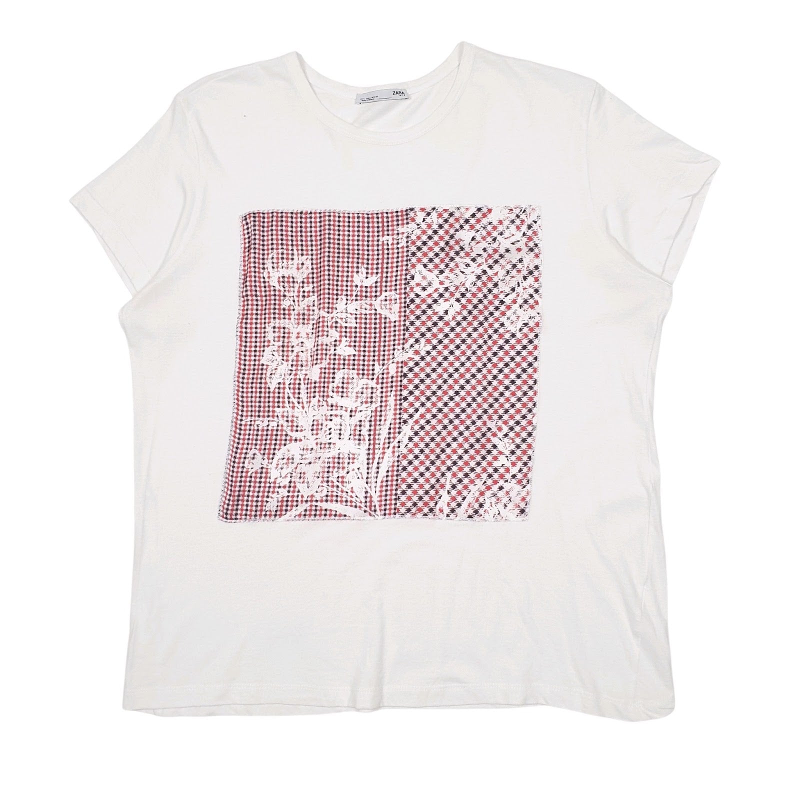 Mens White Zara  Short Sleeve T Shirt