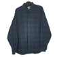Mens Navy L.L.Bean Flannel Long Sleeve Shirt