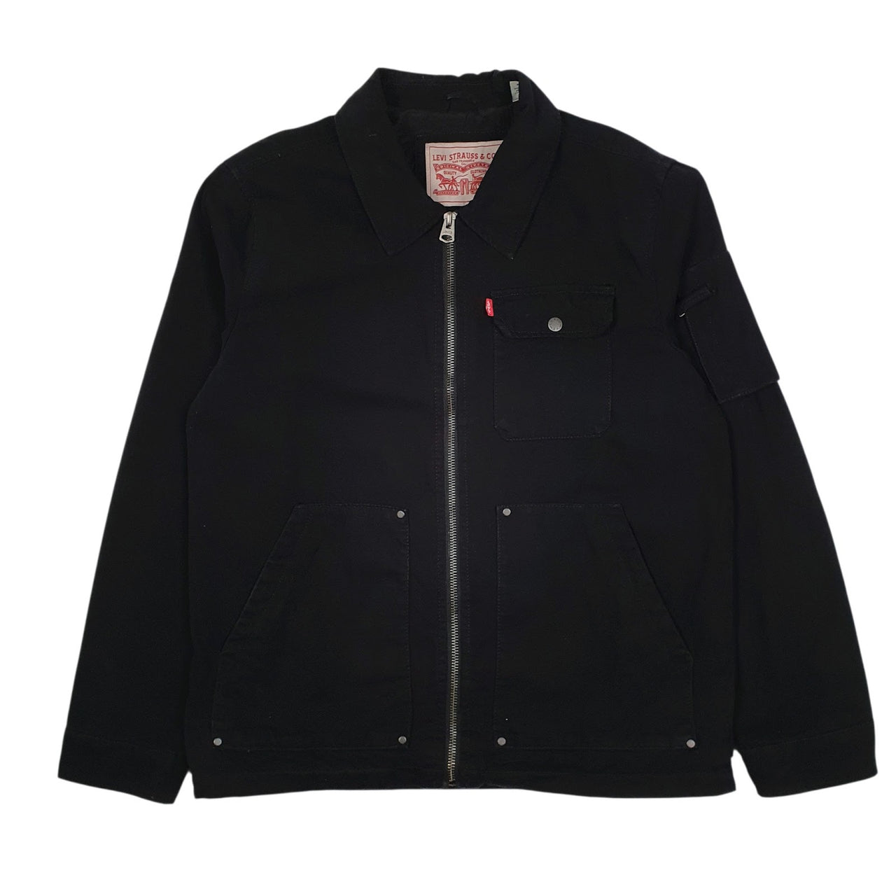 Mens Black Levis Harrington Bomber Detroit  Coat