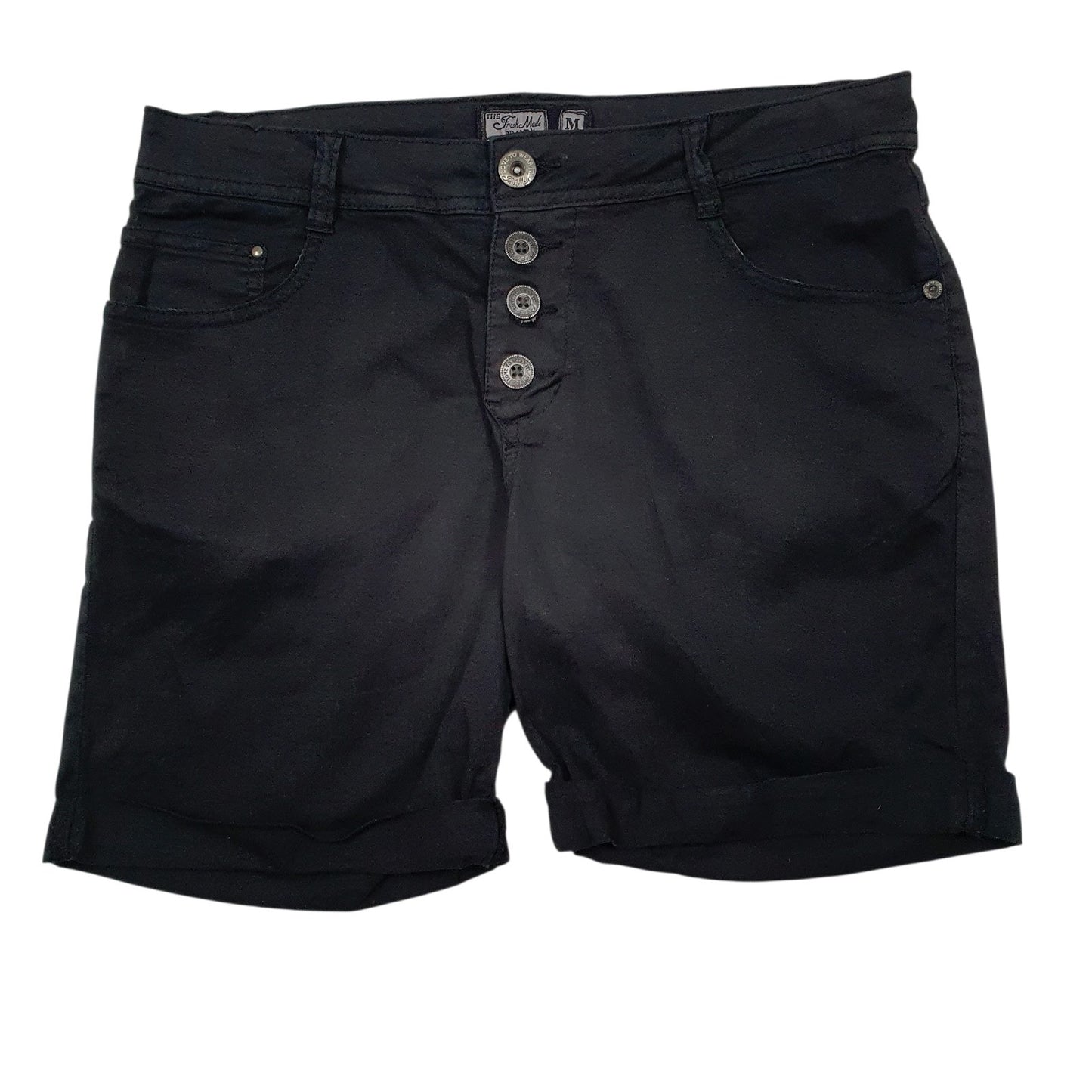 Womens Black Fresh Made  Chino Shorts