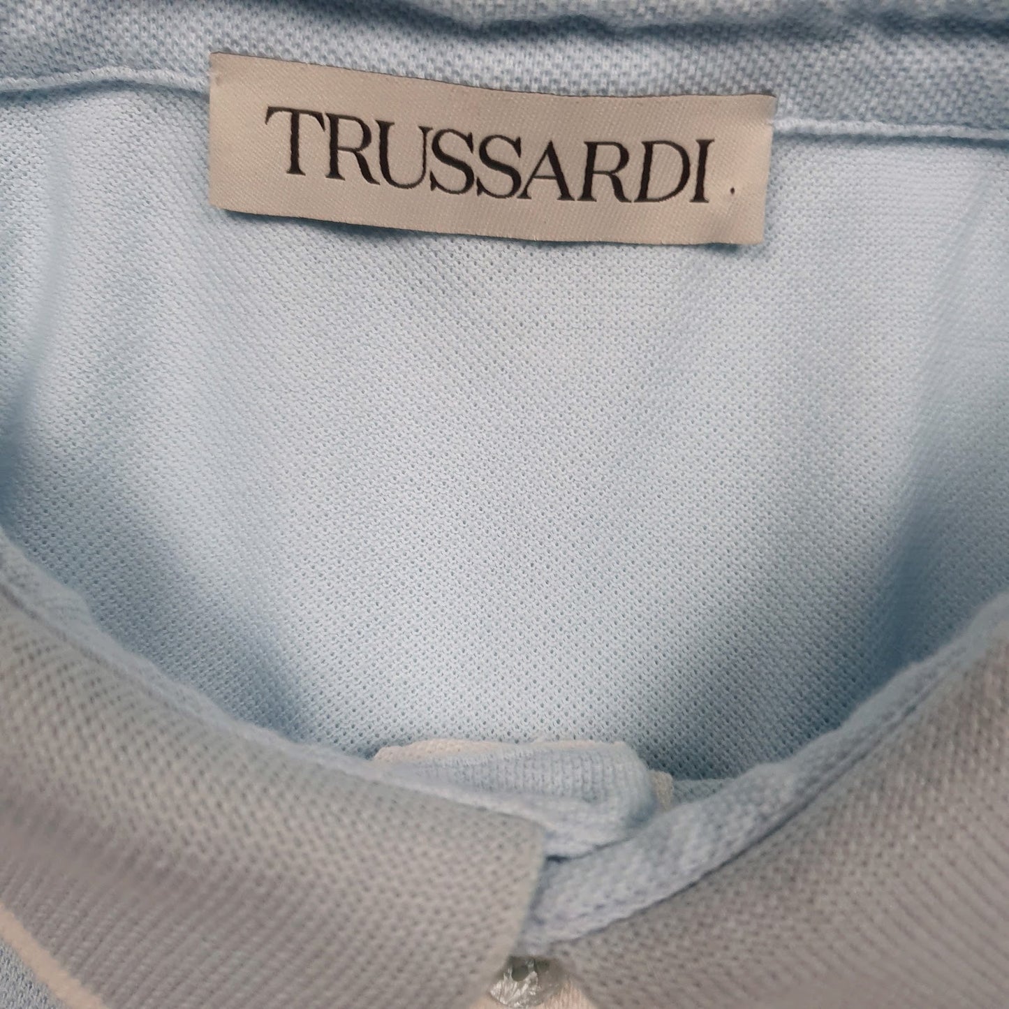 Mens Blue Trussardi   Polo Shirt