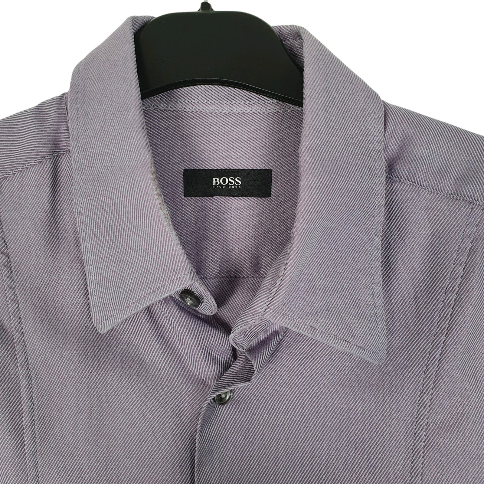 Mens Purple Hugo Boss   Shirt