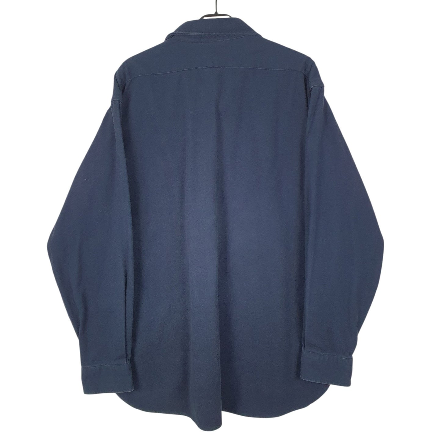 Mens Navy L.L.Bean Chamois  Shirt